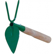 Okopávačka srdíčko 2 hroty s násadou 24 cm