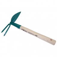 Okopávačka srdíčko 2 hroty s násadou 27 cm