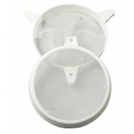 Podwójne sito z plastikowymi uchwytami