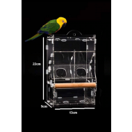 Przezroczysty podajnik dla budgies dual